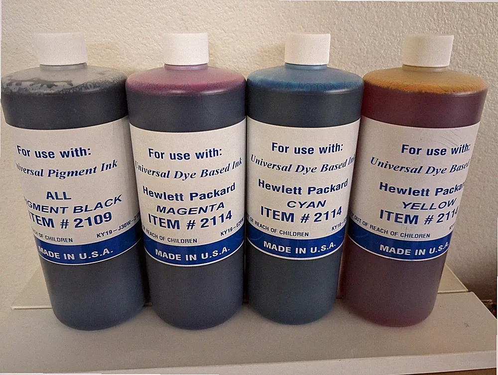 4 x COMPATIBLE UNIVERSAL BULK INK FOR HP SMART TANK PRINTERS (C-Y-M-K) (4,000ML)