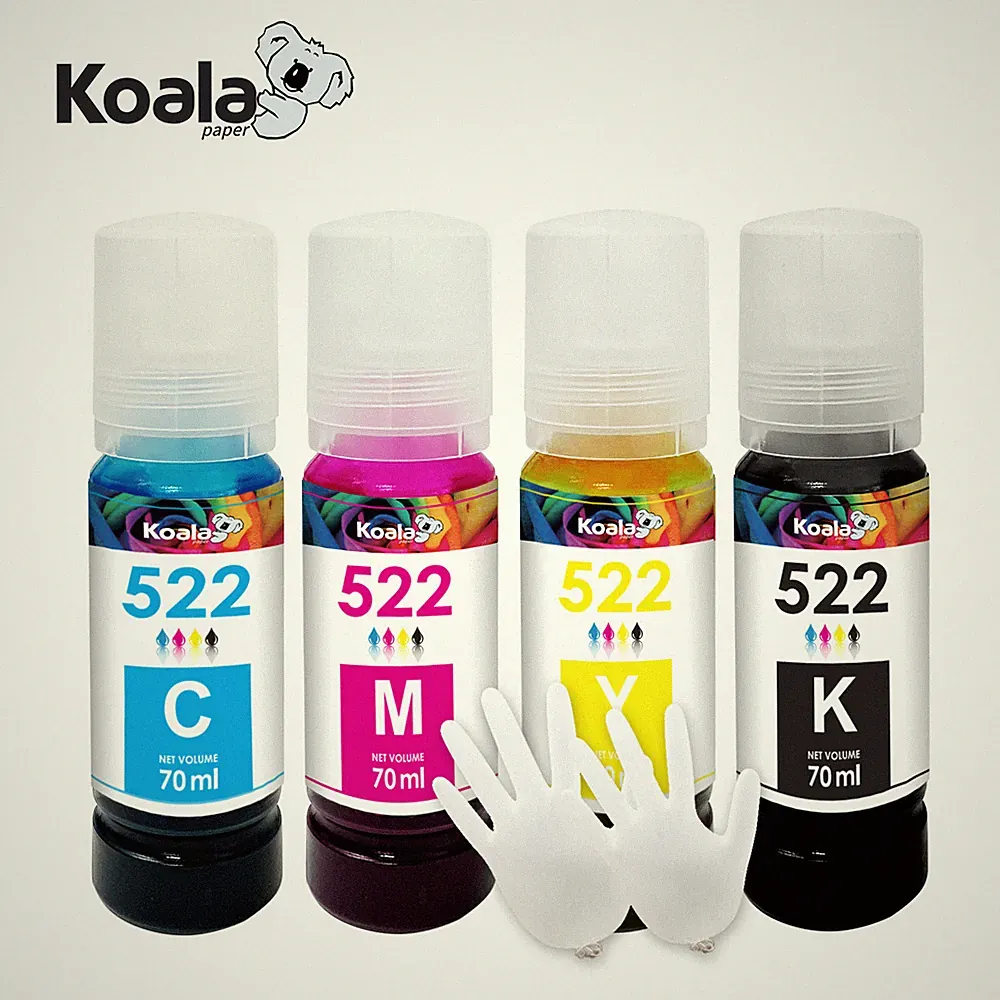 4PK Koala 522 Ink Compatible with T522 ET-4800 ET-2720 ET-4700 2400 2800 2803
