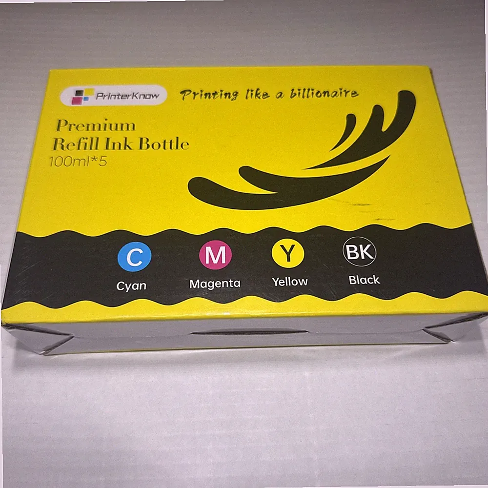 5PK Refill Ink Bottles for Epson EcoTank 502 ET-2800 ET-2400 ET-4800 ET-2840 Etc