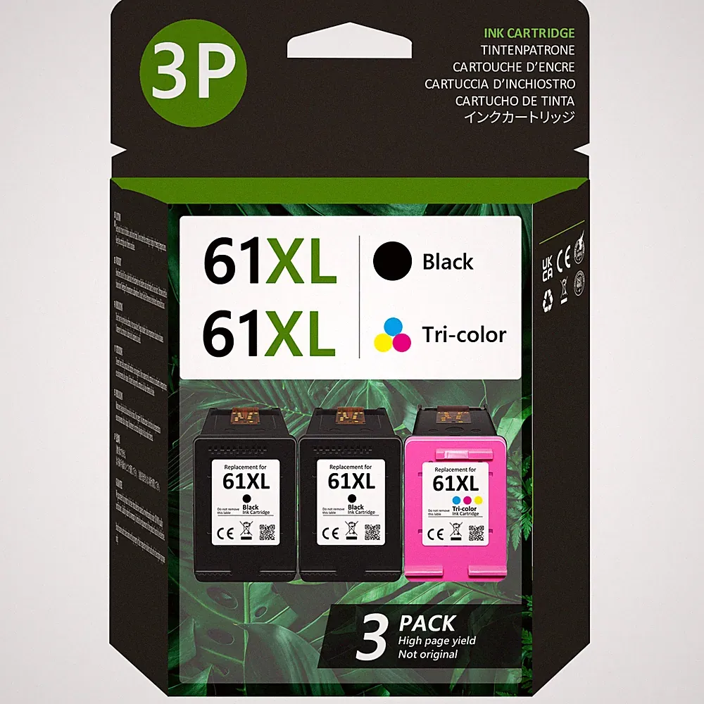 61XL Ink Compatible with HP 61XL Deskjet 1051 1055 1056 1512 2050 2510 Printer