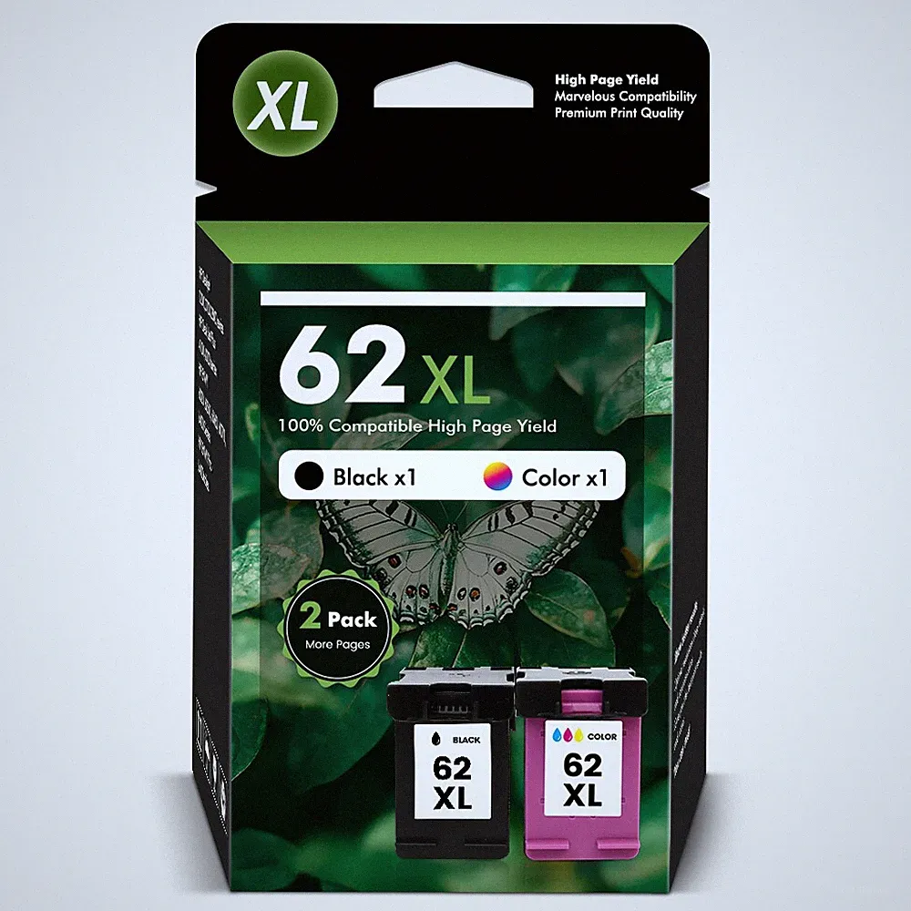 62 XL XXL Ink Cartridges For HP Ink 62XL Envy 7640 5660 7645 5540 5745 Printer