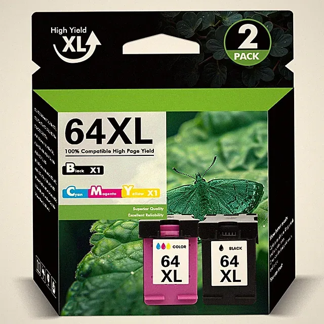 64 XL Ink Cartridge for HP 64XL ENVY 5542 6255 6258 7130 7132 7164 7864 7855 lot