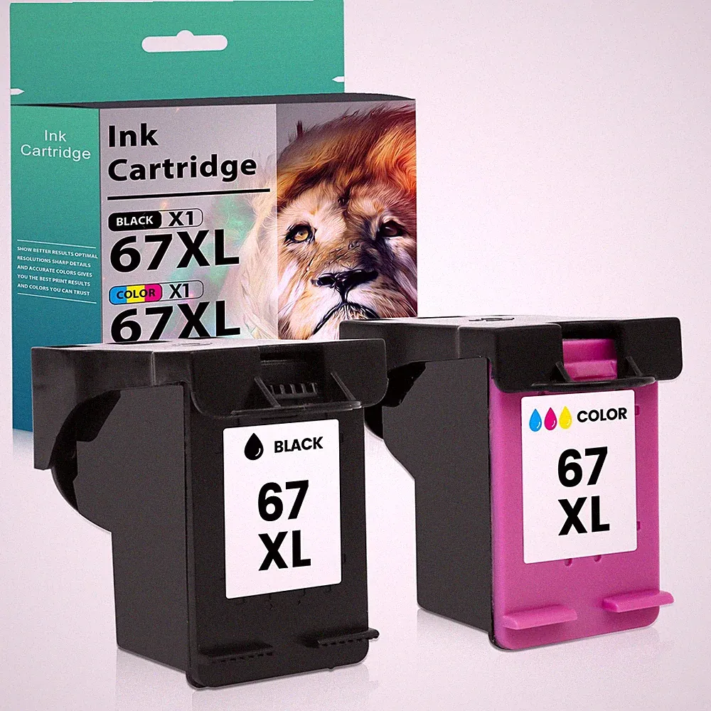 67XL 67 XL Ink Cartridge For HP 67 DeskJet 2700e 2752e 2755e 4152e 4155e Printer