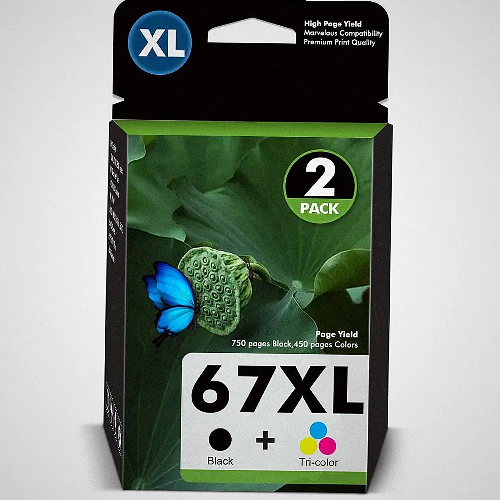 67xl Ink Cartridges for HP Ink 67-XL For deskjet 2700 Envy 6000 6055 Printers