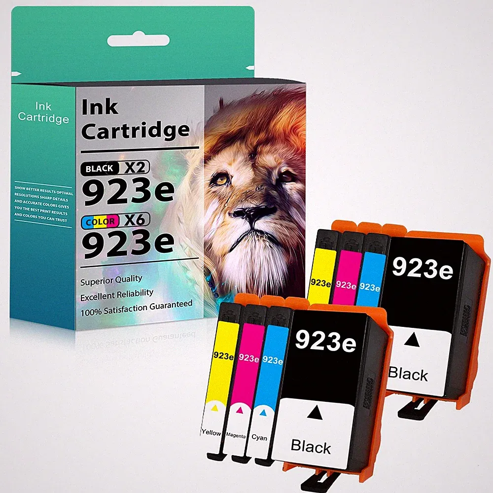 Black Color Ink Cartridges for HP 923e OfficeJet 8120 8130 8122e 8135e 8124e Lot
