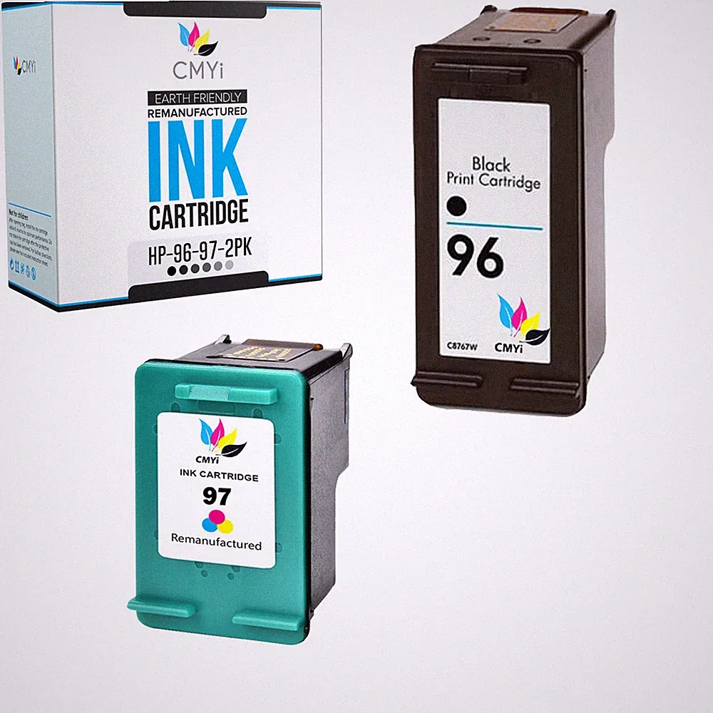 Compatible Ink Cartridges for HP 96 97 Black Color Combo Pack