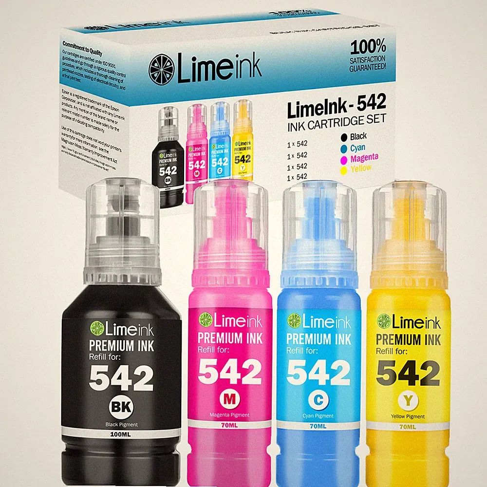Compatible Ink for Epson 542 Ink for Epson 542 Black for Epson Ecotank Printer