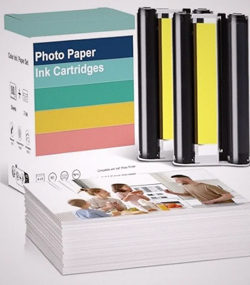 Compatible with Amber M100/M200 4x6" Photo Printer 80 Sheets Photo Paper & ..283