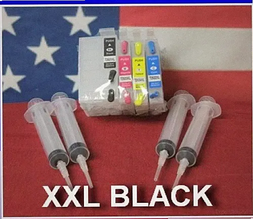 Compatible XXL Refillable Cartridges For Epson WF-3530, WF-3540, WF-7010