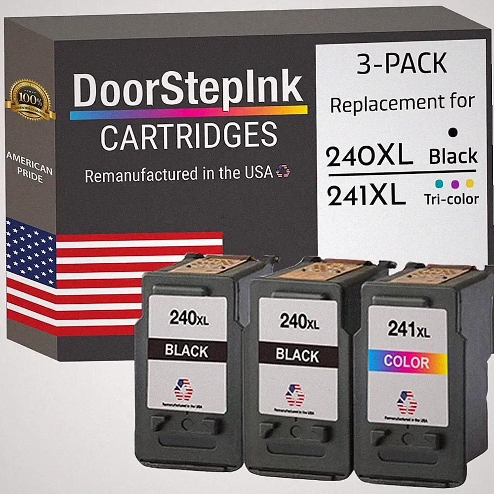 DoorStepInk Compatible Ink Cartridge For Canon PG-240XL CL-241XL Variation-USA
