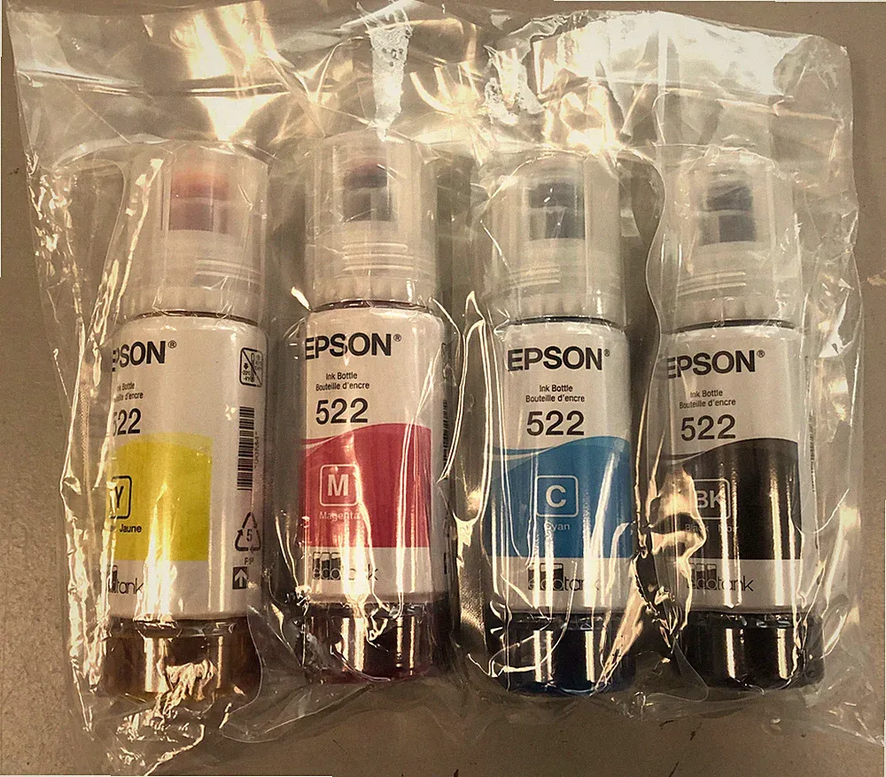 Epson Genuine 522 Ink ET-2400 2720 2800 2840 4700 4800 4810 Printers OEM Ecotank