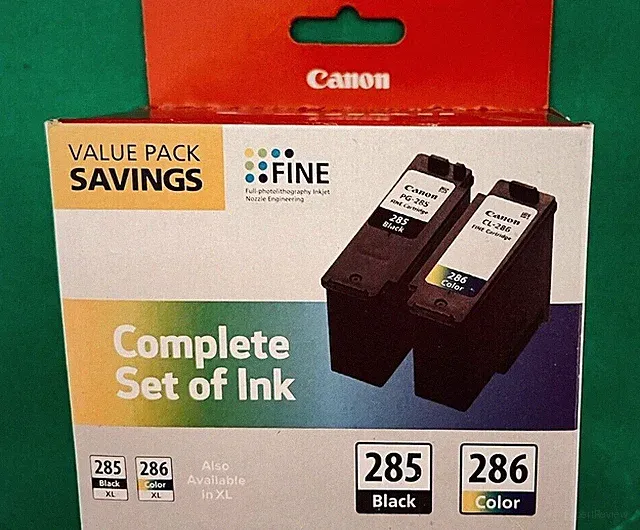 Genuine Canon 285/286 Ink Cartridge Combo for Canon 7720 7820 Printer- OEM- NEW