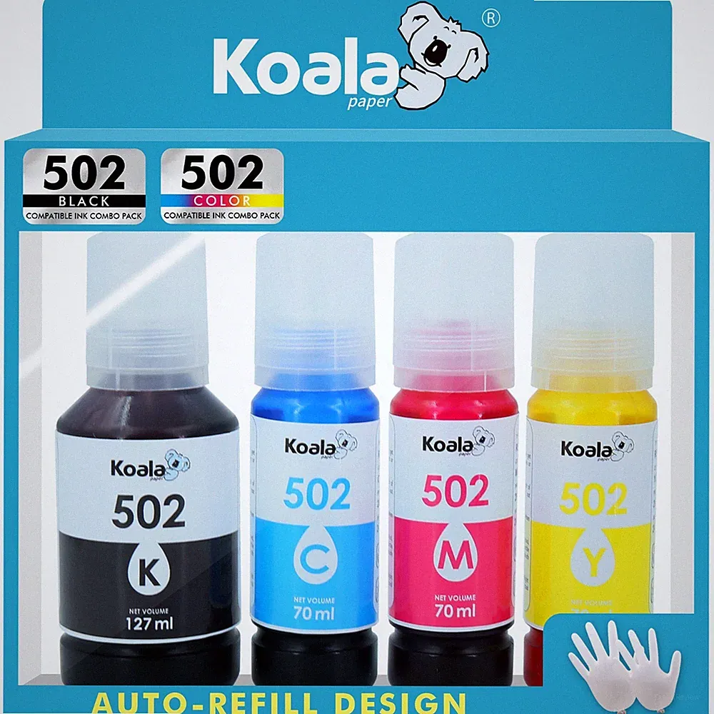 Koala 502 Ink Refill Bottle Fit for Epsn 502 Ink for ET-2760 2850 3760 4760 3850