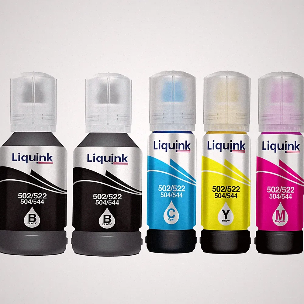 Liquink T522 Ink Refill Bottle Fit Epson 522 EcoTank & Color Supertank Printers