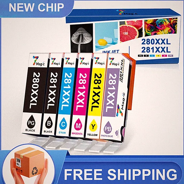 PGI-280XXL CLI-281XXL Ink Cartridge + chip for Canon TS6320 TR8520 TR8620 TR8622