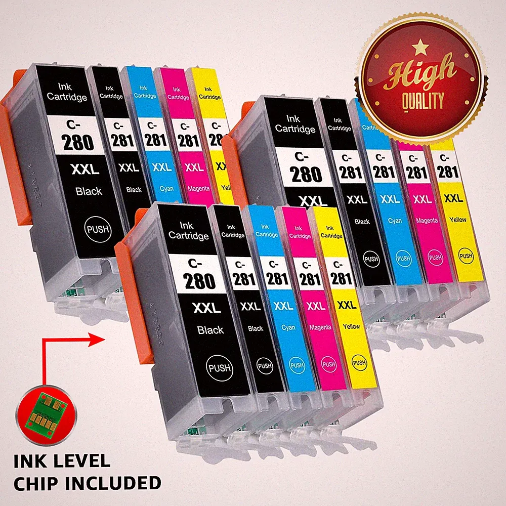 XXL PGI-280 CLI-281 Printer Ink for Canon Pixma TS6320 TR8620A TR8622A TS702 LOT